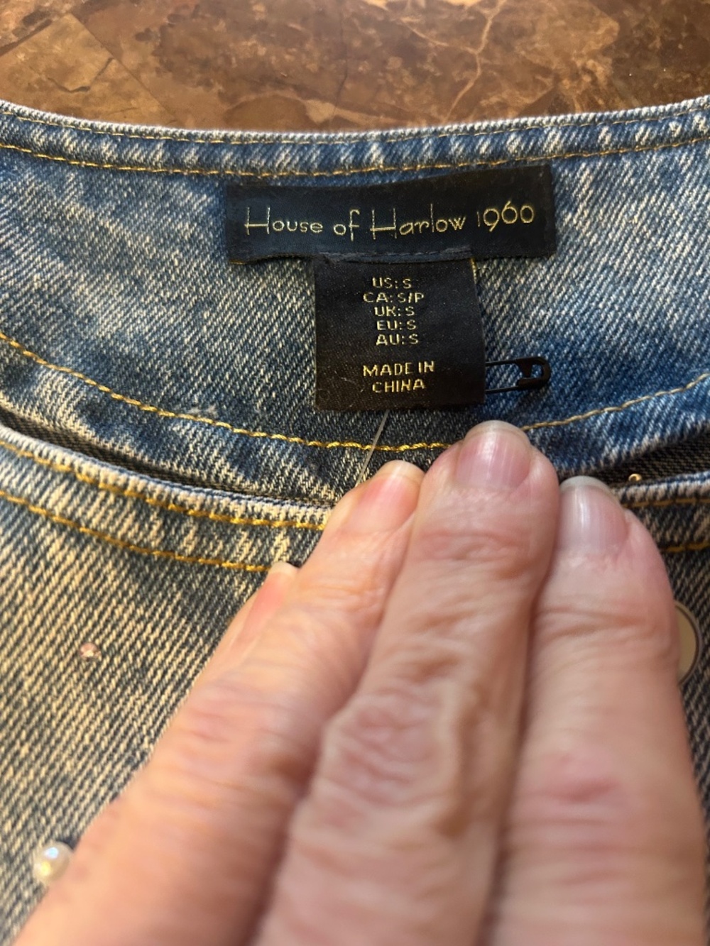 House of Harlow Denim Vest - Picture 3 of 7